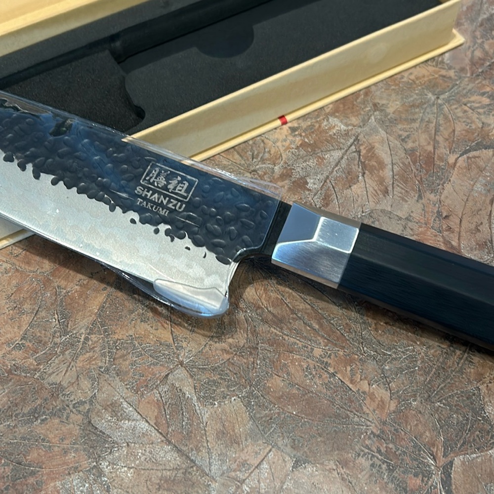 SHAN ZU 8” Japanese hand forged kitchen chef knife - Picture 6 of 12